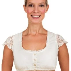 Edelnice Dirndlbluse "Romy" In Creme