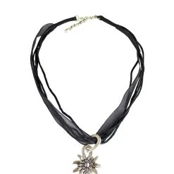 Edelnice Halskette In Schwarz, Silber