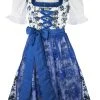 Edelnice Midi Dirndl 2-teilig Estefania In Blau -Dirndl Geschäft edelnice midi dirndl 2 teilig estefania in blau