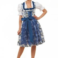 Edelnice Midi Dirndl 2-teilig Estefania In Blau 12 Edelnice Midi Dirndl 2-teilig Estefania In Blau -Dirndl Geschäft edelnice midi dirndl 2 teilig estefania in blau 3
