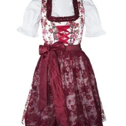 Edelnice Midi Dirndl 2-teilig Estefania In Rot