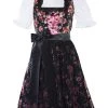 Edelnice Midi Dirndl 2-teilig Estefania In Schwarz -Dirndl Geschäft edelnice midi dirndl 2 teilig estefania in schwarz
