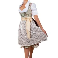 Edelnice Midi Dirndl 2-teilig In Creme, Grün -Dirndl Geschäft edelnice midi dirndl 2 teilig in creme grun 4