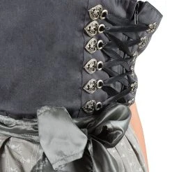 Edelnice Midi Dirndl 3-teilig In Anthrazit -Dirndl Geschäft edelnice midi dirndl 3 teilig in anthrazit 1