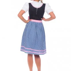 Edelnice Mini Dirndl 3-teilig In Blau, Rosa, Schwarz -Dirndl Geschäft edelnice mini dirndl 3 teilig in blau rosa schwarz 1