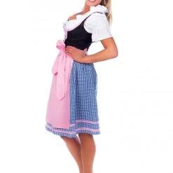 Edelnice Mini Dirndl 3-teilig In Blau, Rosa, Schwarz -Dirndl Geschäft edelnice mini dirndl 3 teilig in blau rosa schwarz 5