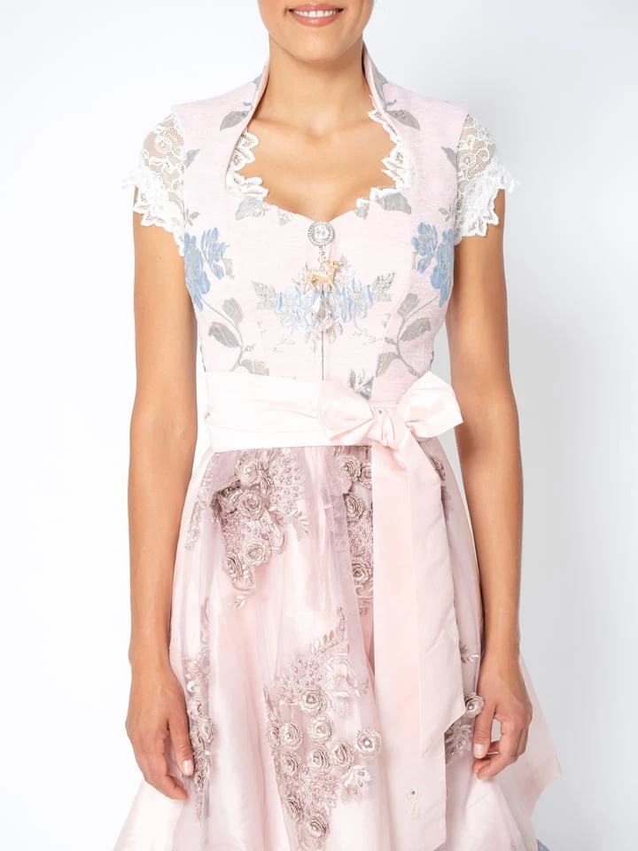 Halali By Astrid Söll Dirndl "Alessia" In Rosa/ Hellblau 5 Halali By Astrid Söll Dirndl "Alessia" In Rosa/ Hellblau – Bild 3