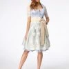 Halali By Astrid Söll Dirndl "Florentina" In Hellgrau/ Blau -Dirndl Geschäft halali by astrid soll dirndl florentina in hellgrau blau
