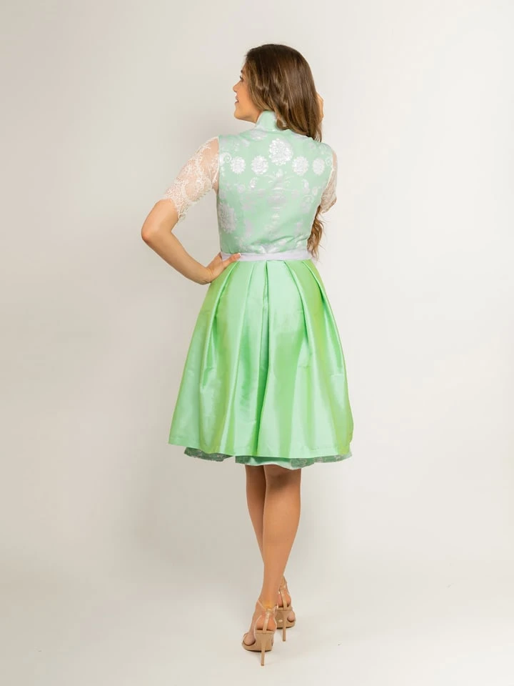 Halali By Astrid Söll Dirndl "Mara" In Grün/ Weiß 4 Halali By Astrid Söll Dirndl "Mara" In Grün/ Weiß – Bild 2