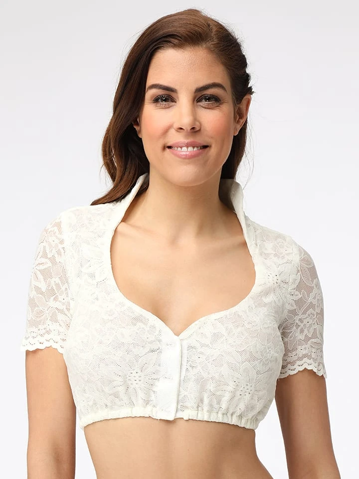 Halali By Astrid Söll Dirndlbluse "Anja" In Creme 3 Halali By Astrid Söll Dirndlbluse "Anja" In Creme