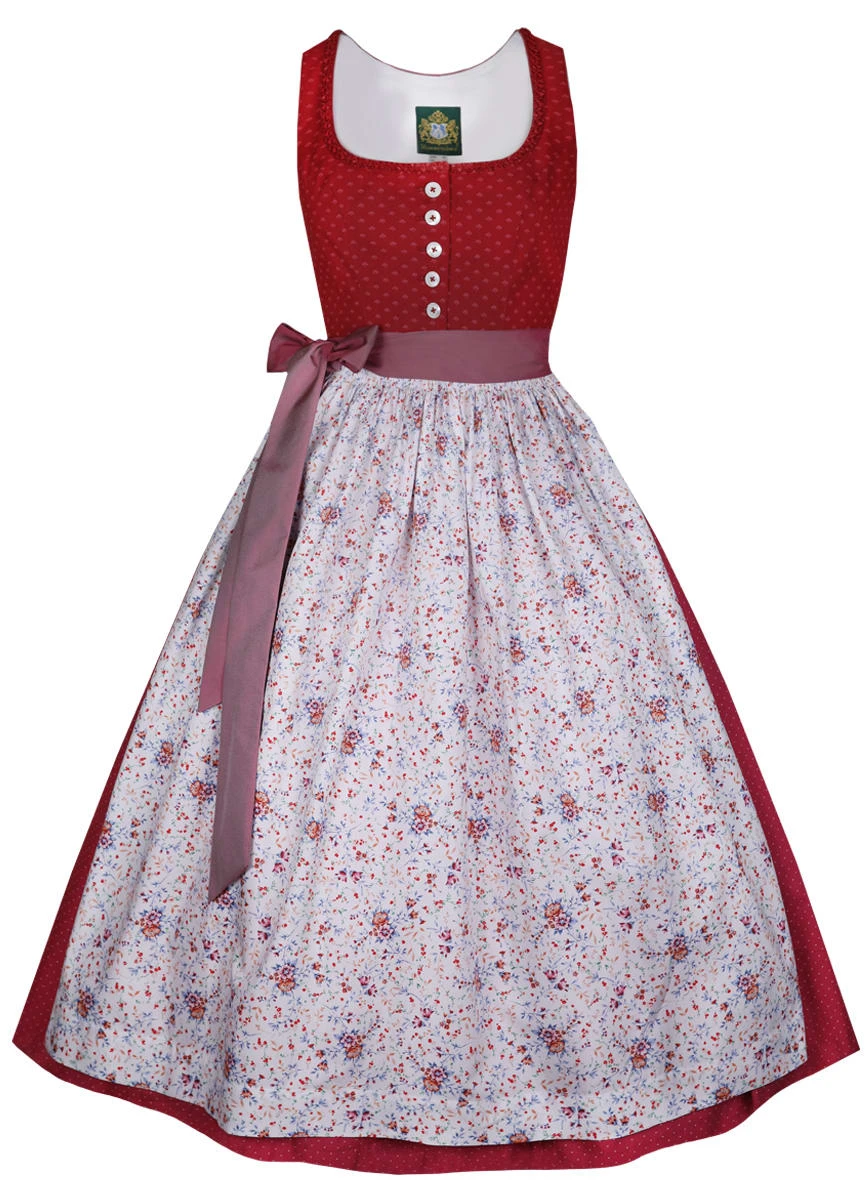 Hammerschmid Langes Dirndl In Rot 4 Hammerschmid Langes Dirndl In Rot – Bild 2