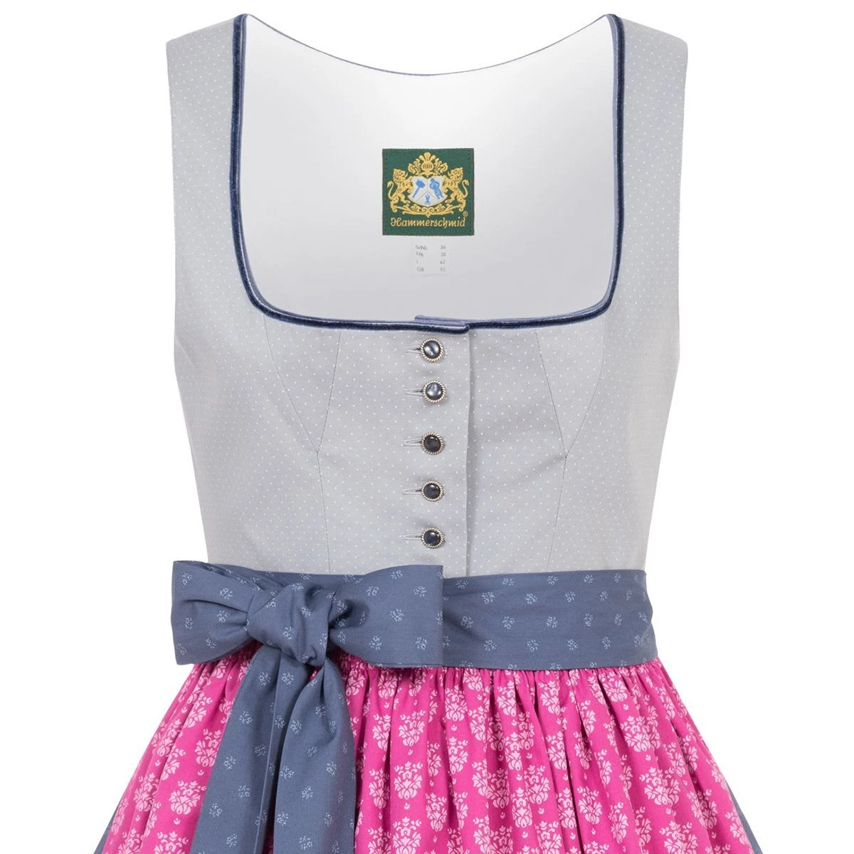 Hammerschmid Midi Dirndl In Grau 4 Hammerschmid Midi Dirndl In Grau – Bild 2