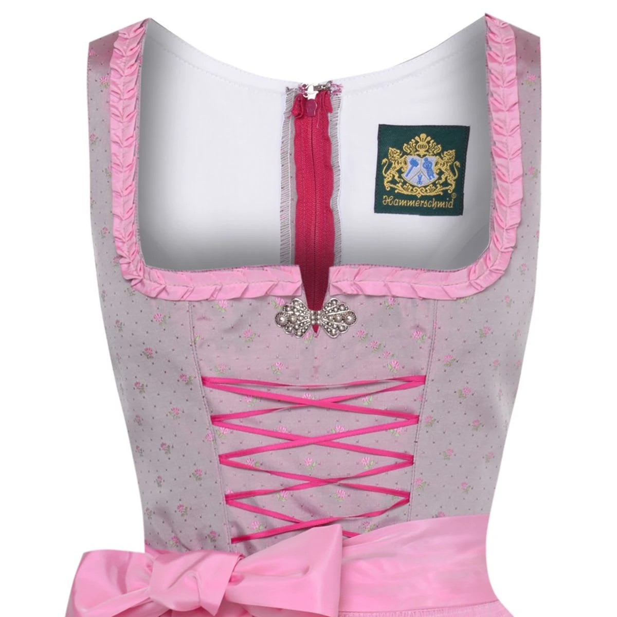 Hammerschmid Midi Dirndl In Rosa 4 Hammerschmid Midi Dirndl In Rosa – Bild 2