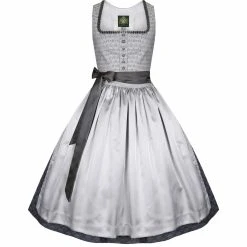 Hammerschmid Midi Dirndl In Silber -Dirndl Geschäft hammerschmid midi dirndl in silber 2