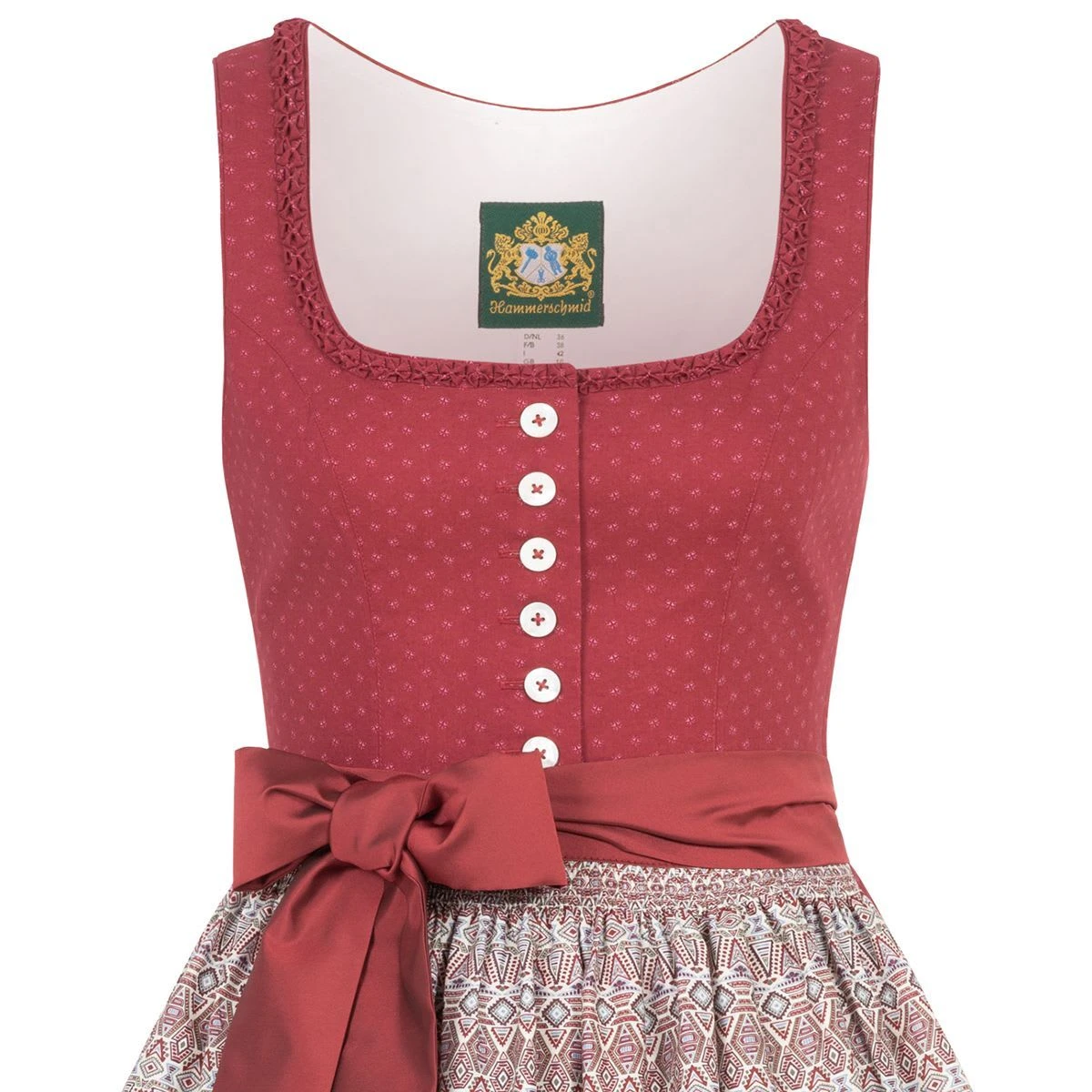 Hammerschmid Midi Dirndl In Weinrot 4 Hammerschmid Midi Dirndl In Weinrot – Bild 2