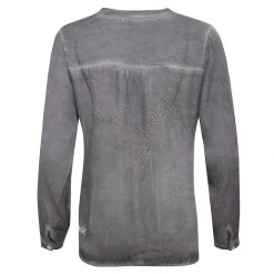 Hangowear Trachtenbluse In Grau -Dirndl Geschäft hangowear trachtenbluse in grau 4