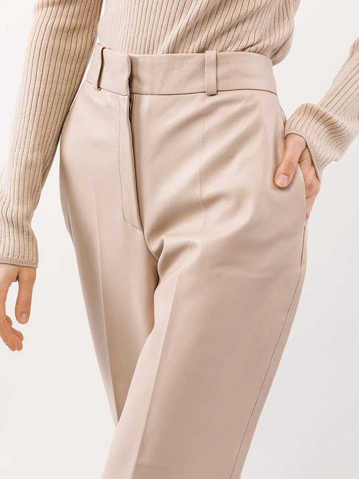 IVY OAK Leder-Hose In Beige 7 IVY OAK Leder-Hose In Beige – Bild 5