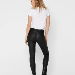 JACQUELINE DE YONG Skinny Jeans Leder Optik High Waist Stretch Coated Denim Pants In Schwarz 13 JACQUELINE DE YONG Skinny Jeans Leder Optik High Waist Stretch Coated Denim Pants In Schwarz -Dirndl Geschäft jacqueline de yong skinny jeans leder optik high waist stretch coated denim pants in schwarz 4
