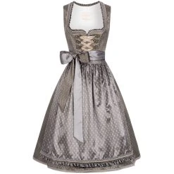Dirndl Geschäft -Dirndl Geschäft kruger collection midi dirndl in grau 1