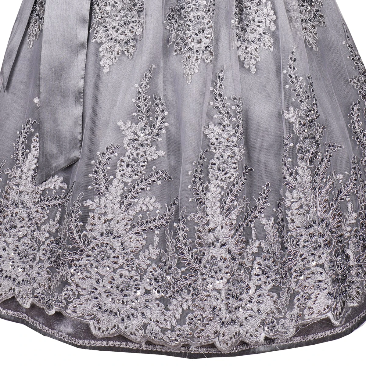 Krüger Collection Midi Dirndl In Grau 6 Krüger Collection Midi Dirndl In Grau – Bild 4