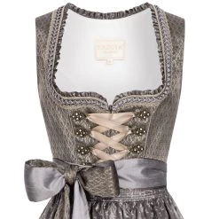 Krüger Collection Midi Dirndl In Grau -Dirndl Geschäft kruger collection midi dirndl in grau 2