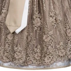 Krüger Collection Midi Dirndl In Hellgrau -Dirndl Geschäft kruger collection midi dirndl in hellgrau 3