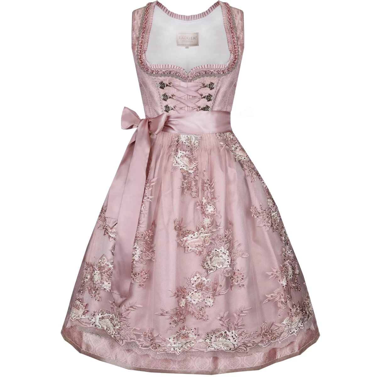 Krüger Collection Midi Dirndl In Rose 4 Krüger Collection Midi Dirndl In Rose – Bild 2