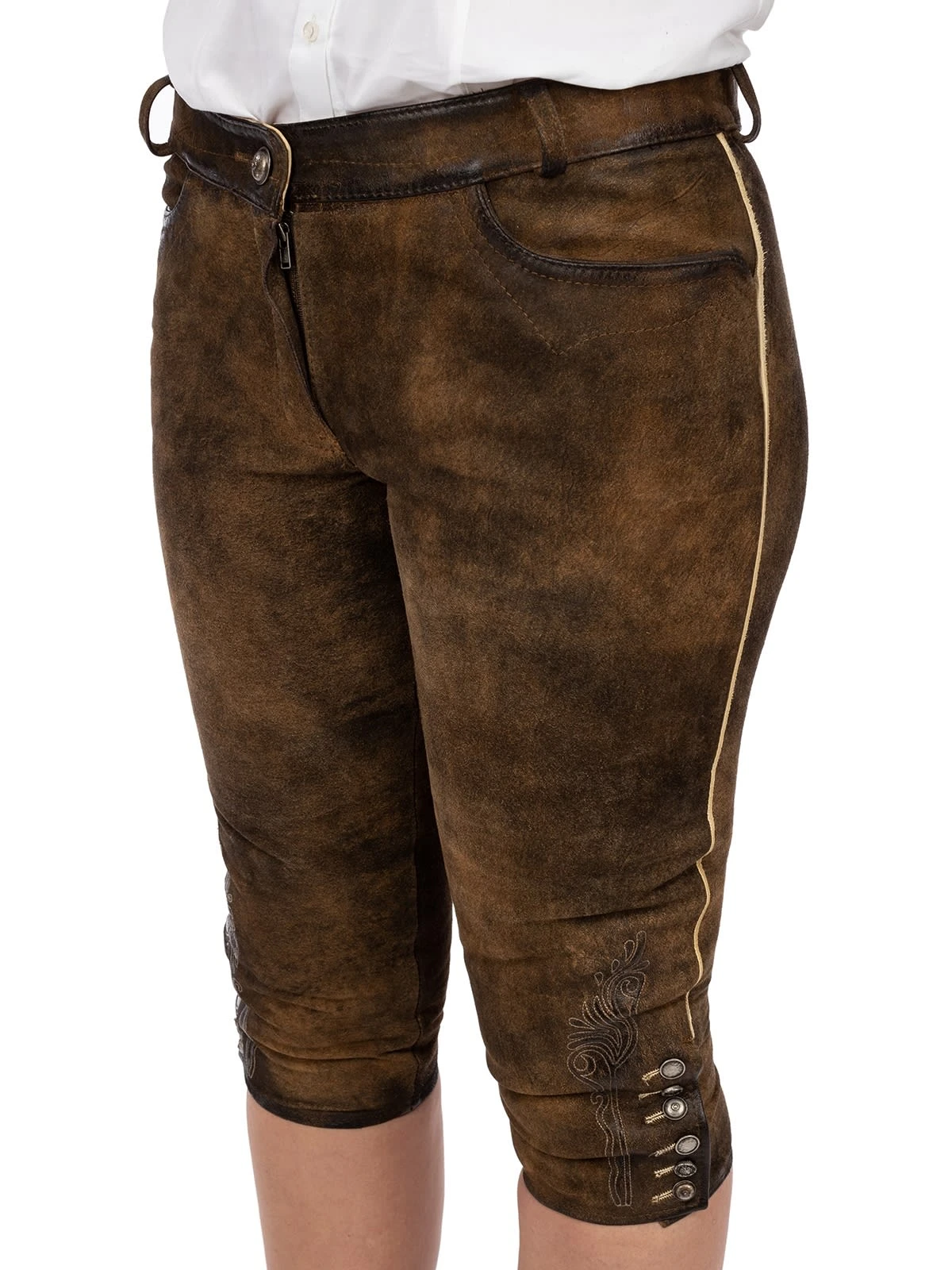 Maddox Lederhose Kniebund URSULA Antikziller 10 Maddox Lederhose Kniebund URSULA Antikziller – Bild 8