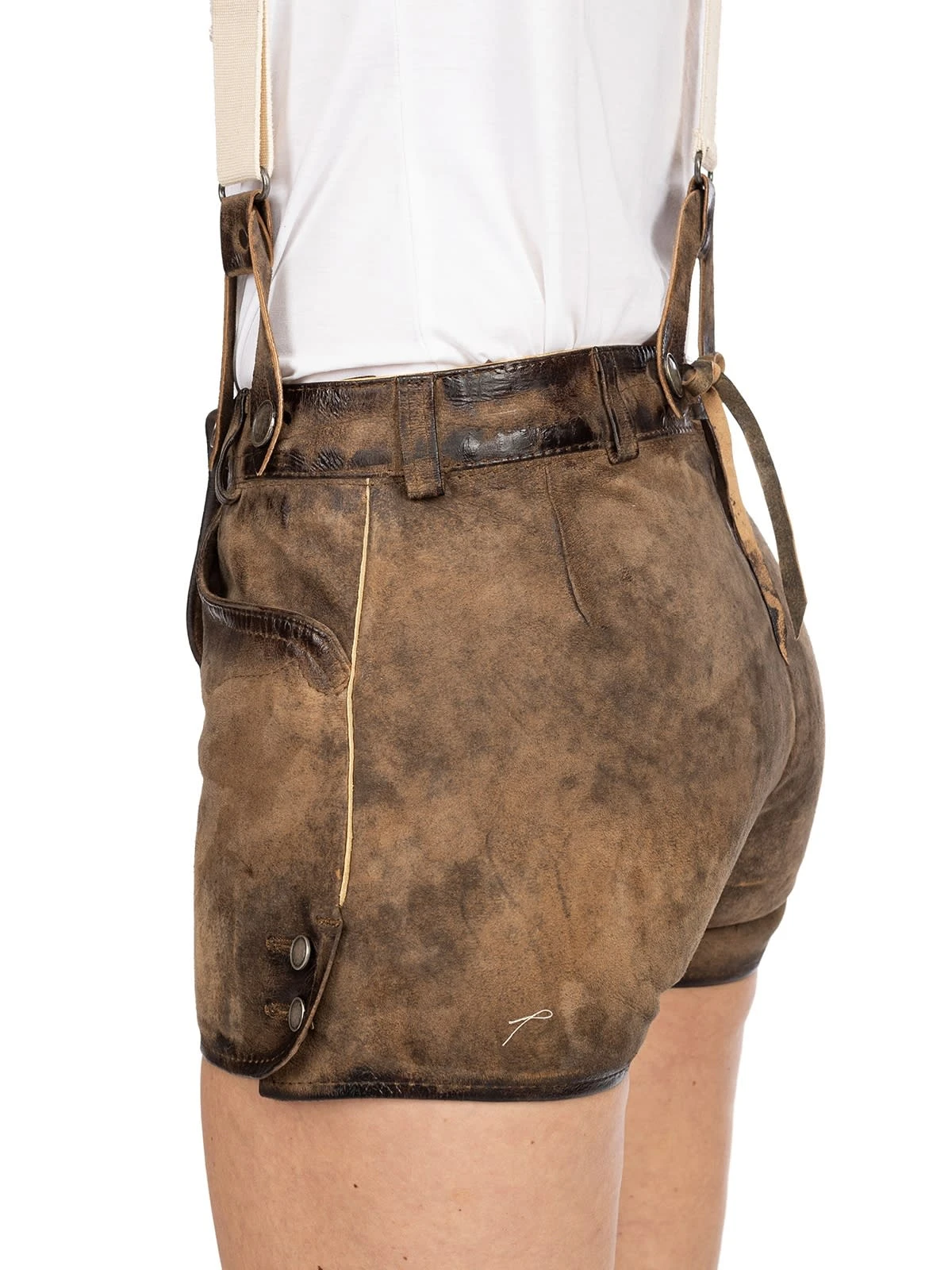 Maddox Lederhose Kurz GRUENSEE Ziller METIS Hellbraun 10 Maddox Lederhose Kurz GRUENSEE Ziller METIS Hellbraun – Bild 8