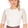 MarJo Dirndlbluse EVINA-NOVA Offwhite -Dirndl Geschäft marjo dirndlbluse evina nova offwhite