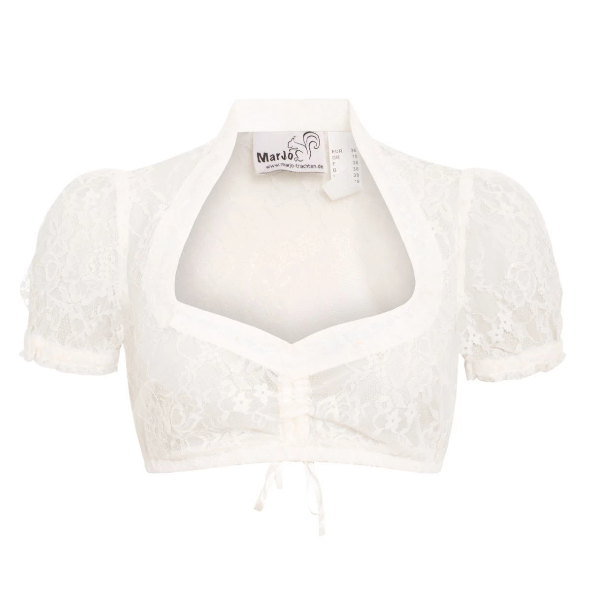 MarJo Dirndlbluse In Creme 3 MarJo Dirndlbluse In Creme