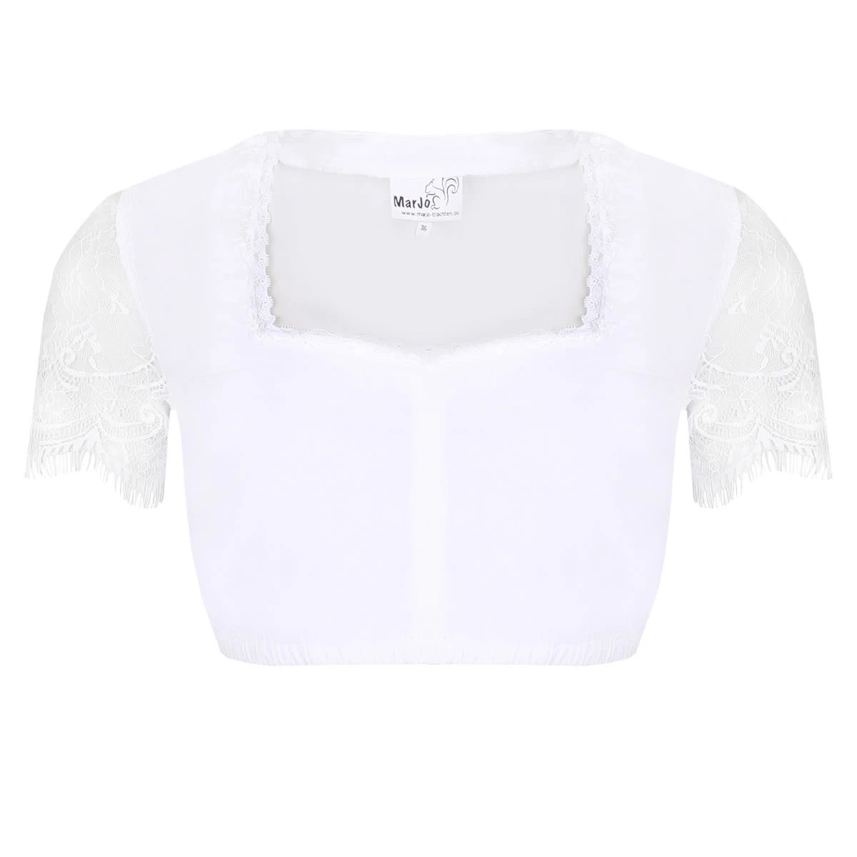 MarJo Dirndlbluse In Weiß 3 MarJo Dirndlbluse In Weiß