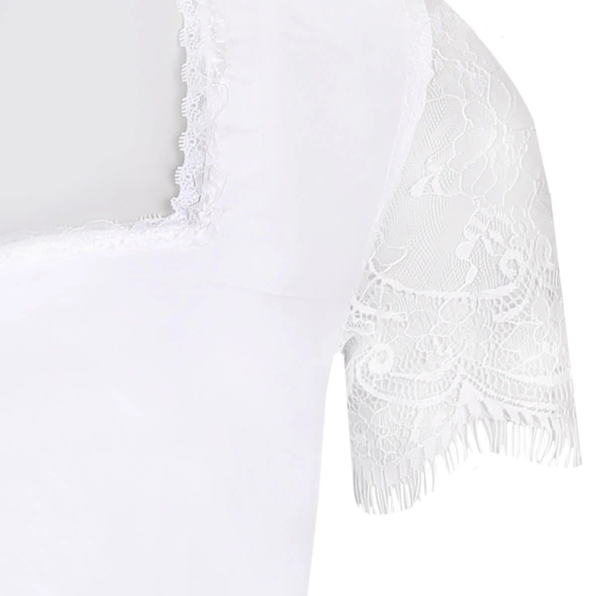 MarJo Dirndlbluse In Weiß 5 MarJo Dirndlbluse In Weiß – Bild 3