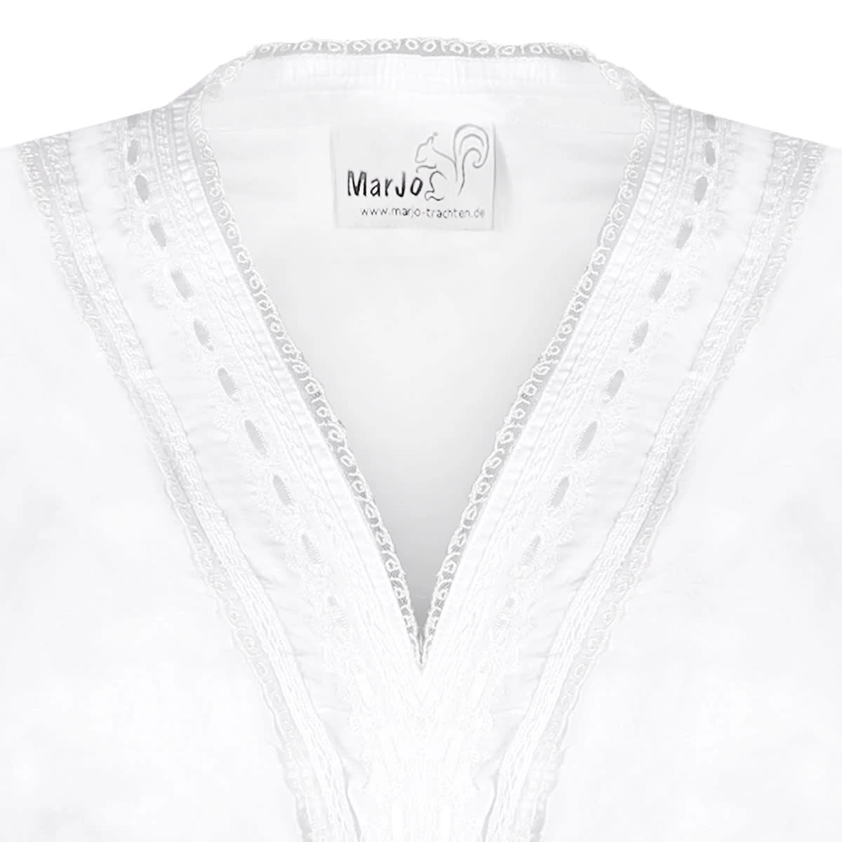 MarJo Dirndlbluse In Weiß 4 MarJo Dirndlbluse In Weiß – Bild 2