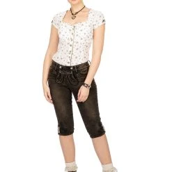 MarJo Jeans P140 MILLA Kniebund Dunkelbraun -Dirndl Geschäft marjo jeans p140 milla kniebund dunkelbraun 4