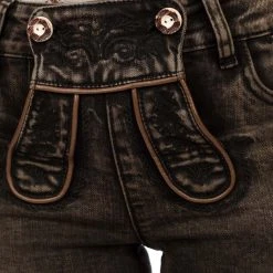 MarJo Jeans P140 MILLA Kniebund Dunkelbraun -Dirndl Geschäft marjo jeans p140 milla kniebund dunkelbraun 5