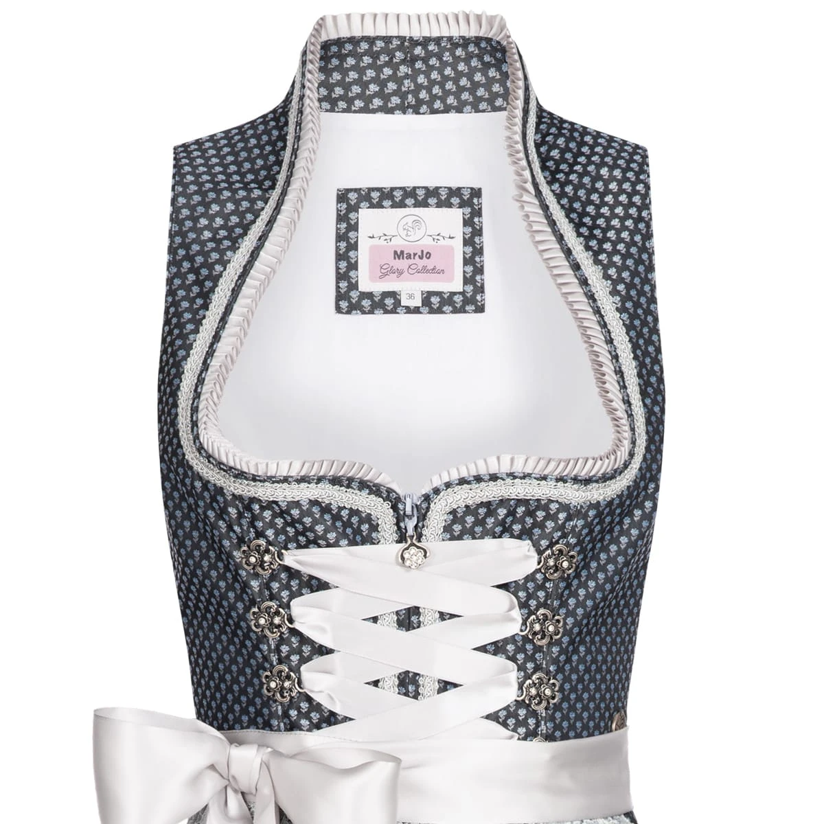 MarJo Midi Dirndl In Blau 5 MarJo Midi Dirndl In Blau – Bild 3