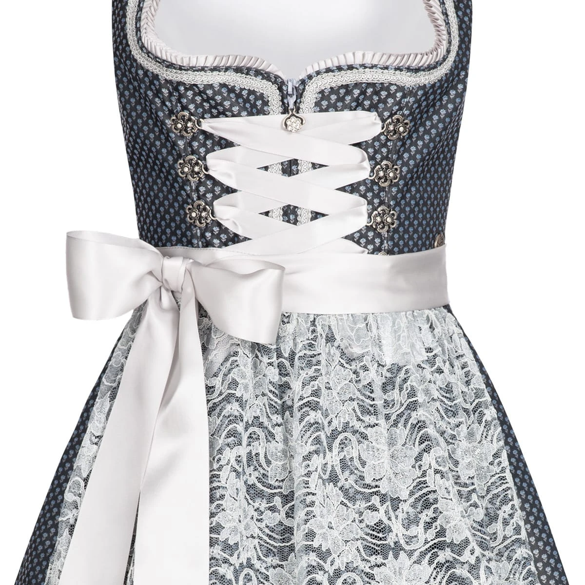 MarJo Midi Dirndl In Blau 6 MarJo Midi Dirndl In Blau – Bild 4