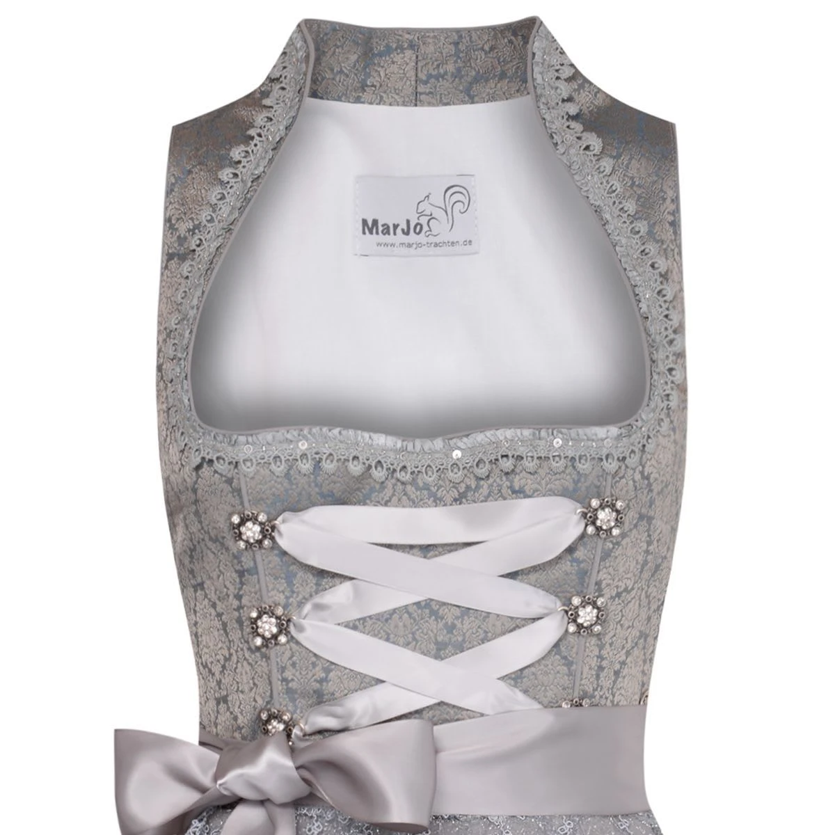 MarJo Midi Dirndl In Blau 4 MarJo Midi Dirndl In Blau – Bild 2