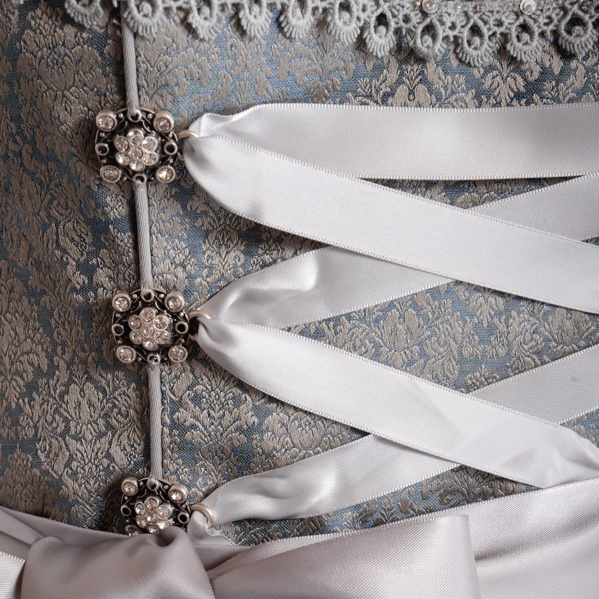 MarJo Midi Dirndl In Blau 5 MarJo Midi Dirndl In Blau – Bild 3