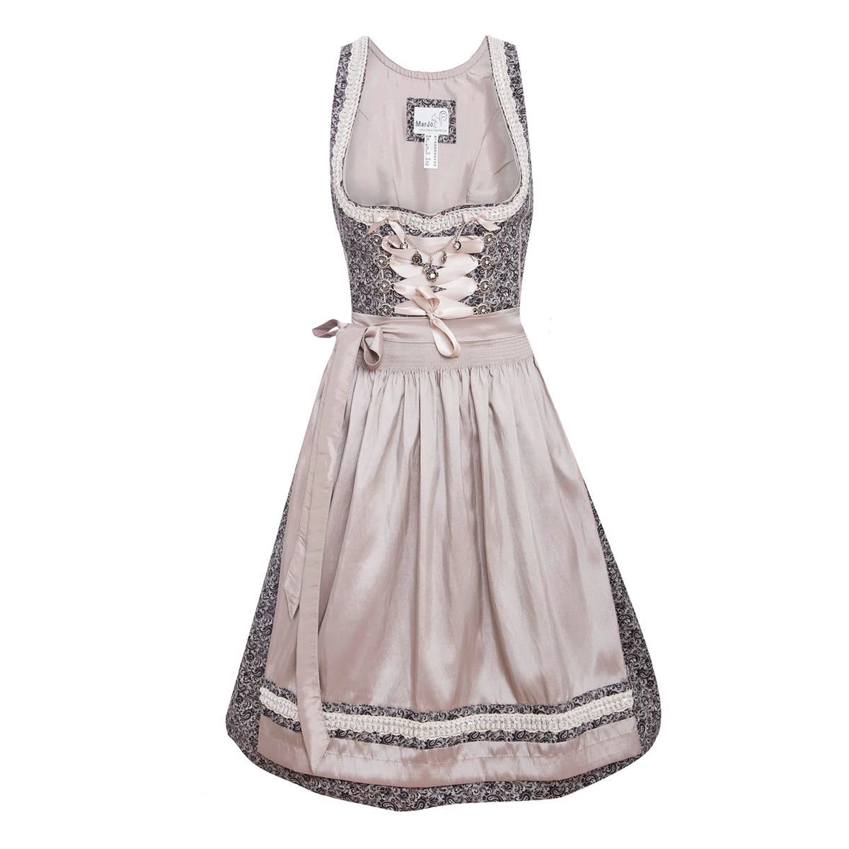 MarJo Midi Dirndl In Grau 4 MarJo Midi Dirndl In Grau – Bild 2