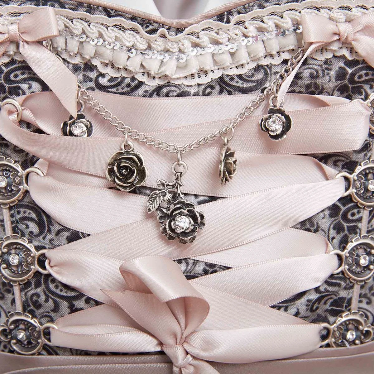 MarJo Midi Dirndl In Grau 6 MarJo Midi Dirndl In Grau – Bild 4