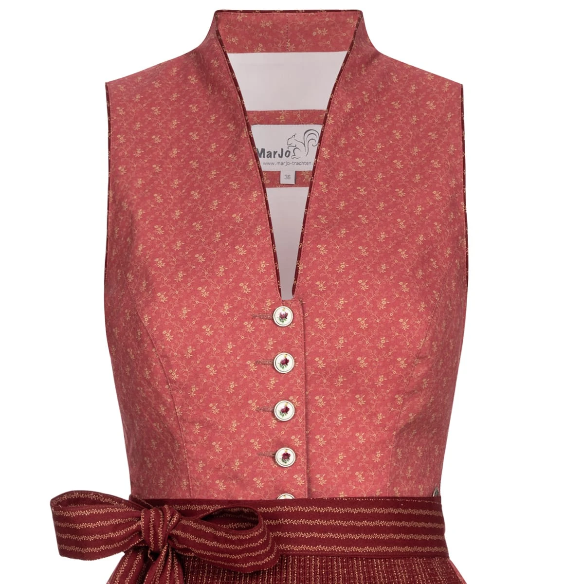 MarJo Midi Dirndl In Rot 5 MarJo Midi Dirndl In Rot – Bild 3