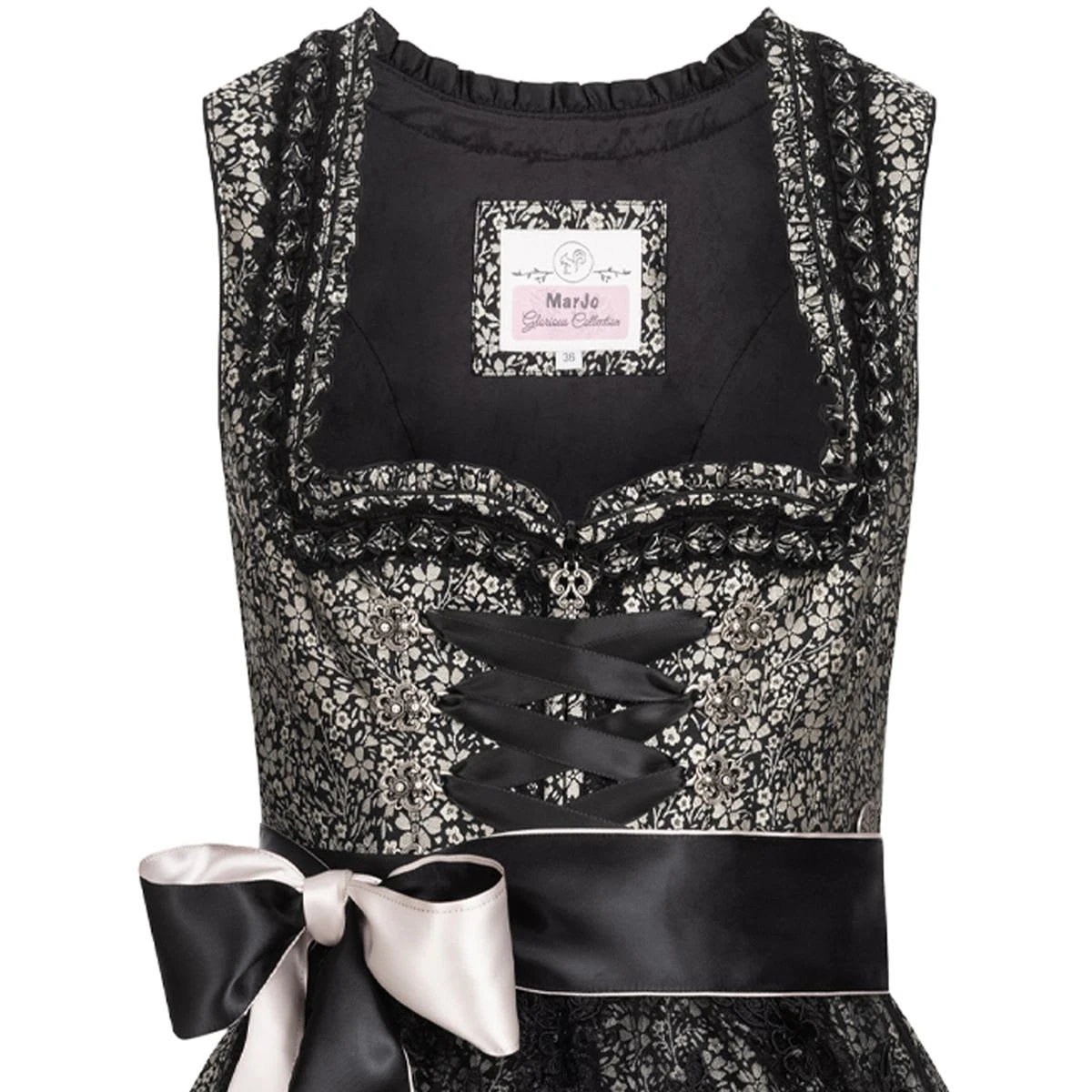 MarJo Midi Dirndl In Schwarz 4 MarJo Midi Dirndl In Schwarz – Bild 2