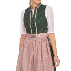 MarJo Mini Dirndl 2tlg. 58cm CORALIE Grün Creme