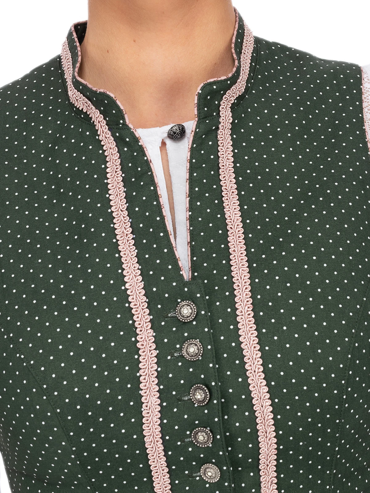 MarJo Mini Dirndl 2tlg. 58cm CORALIE Grün Creme 8 MarJo Mini Dirndl 2tlg. 58cm CORALIE Grün Creme – Bild 6