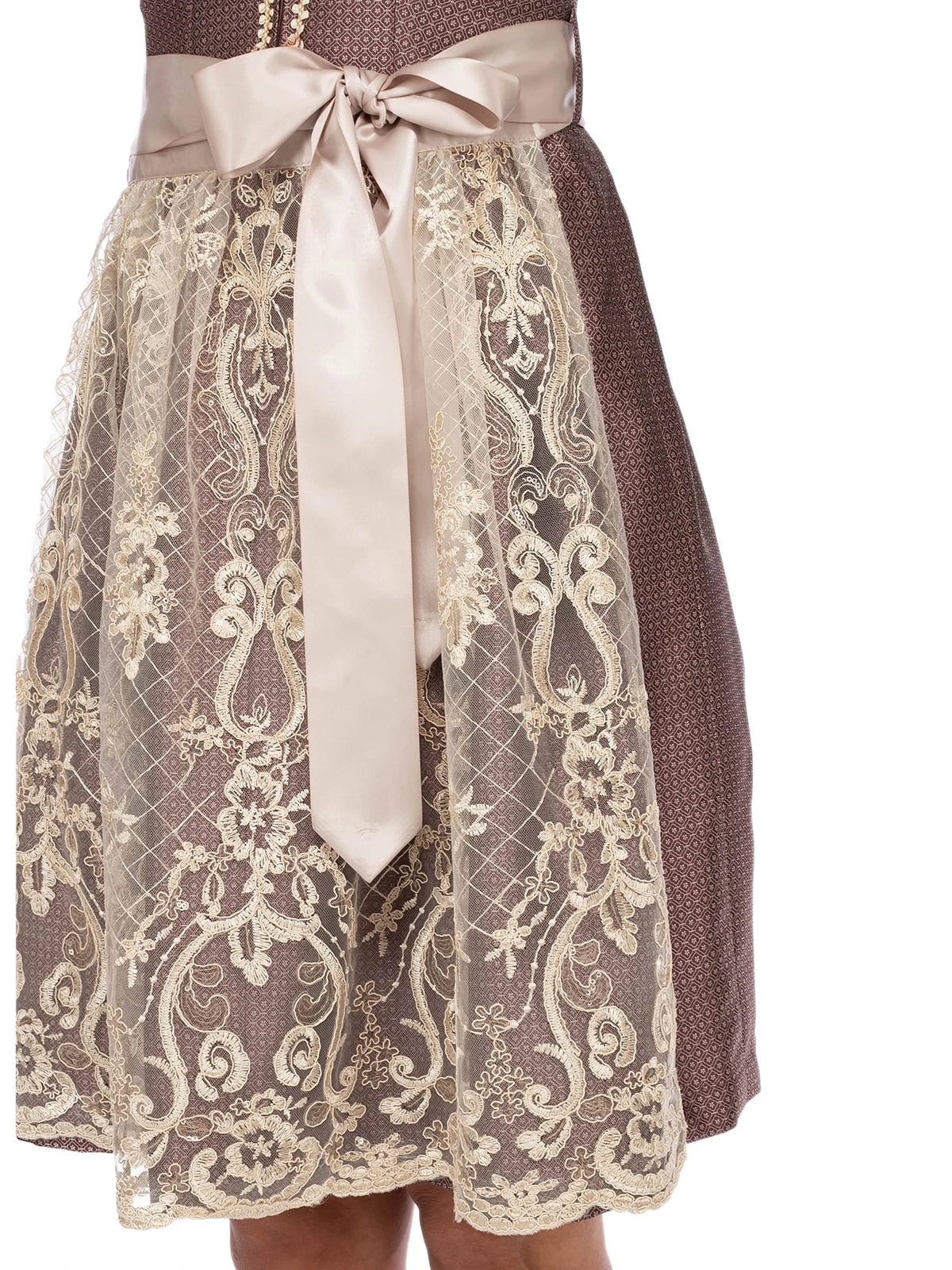 MarJo Mini Dirndl 2tlg. 58cm HENRIKE Rosenholz 5 MarJo Mini Dirndl 2tlg. 58cm HENRIKE Rosenholz – Bild 3