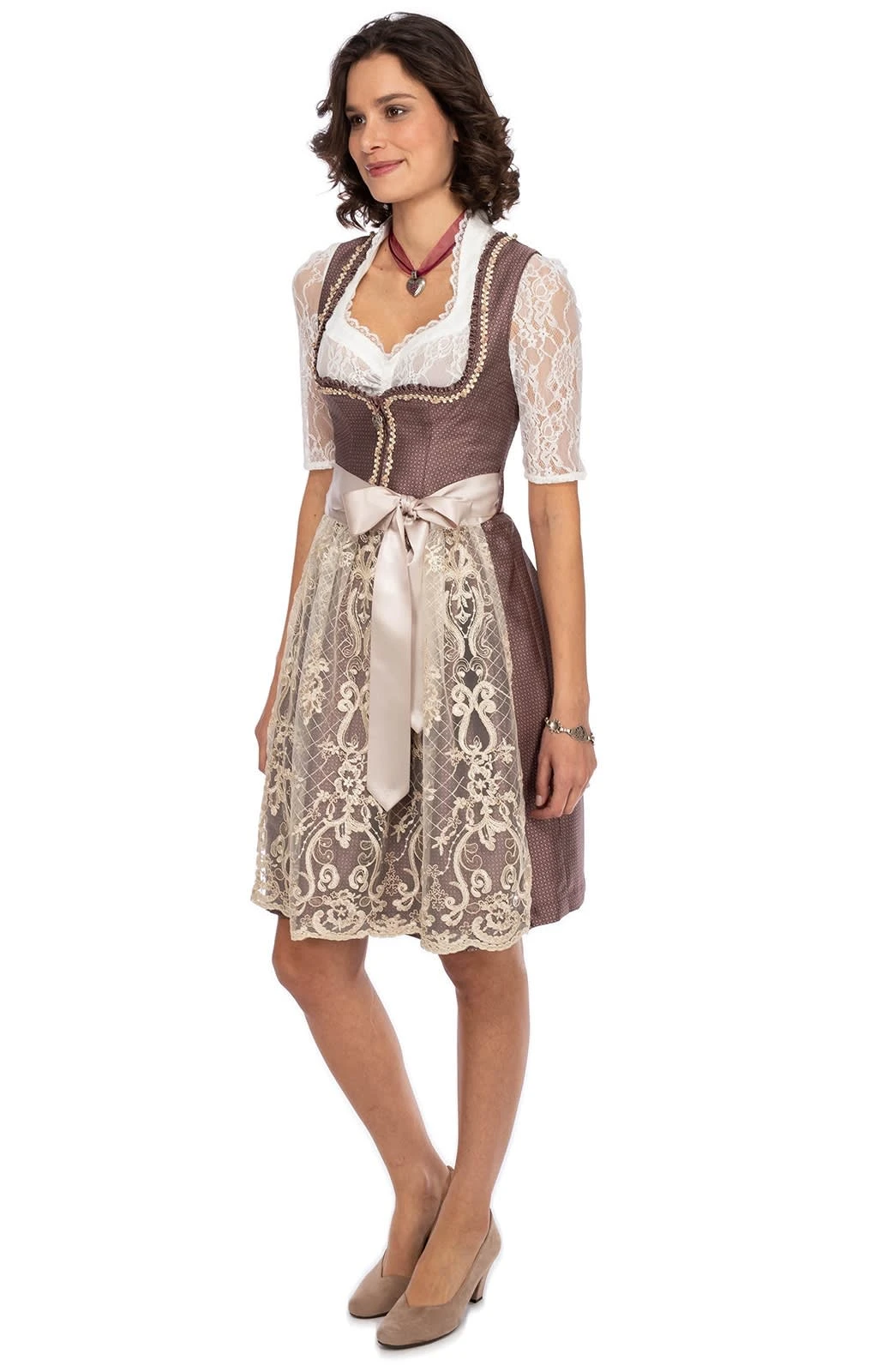 MarJo Mini Dirndl 2tlg. 58cm HENRIKE Rosenholz 12 MarJo Mini Dirndl 2tlg. 58cm HENRIKE Rosenholz – Bild 10