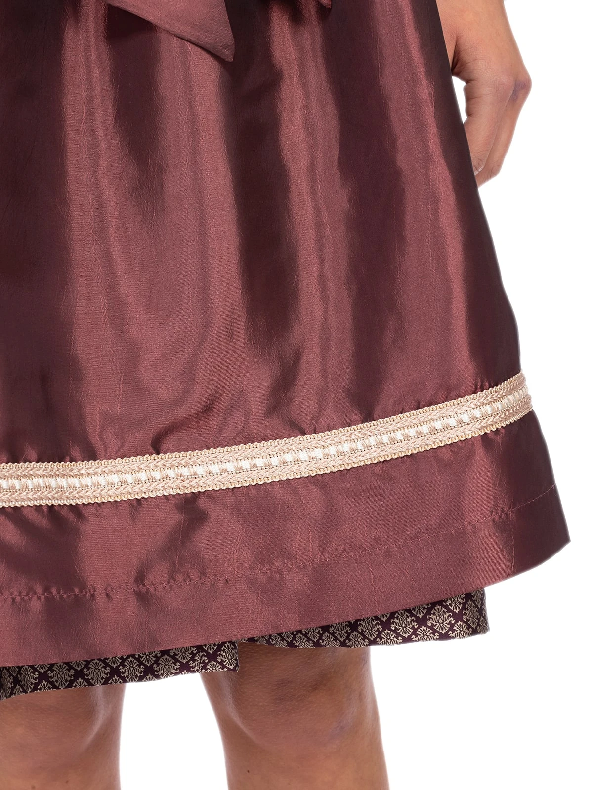 MarJo Mini Dirndl 2tlg. 58cm KÄTHE Burgund Gold 9 MarJo Mini Dirndl 2tlg. 58cm KÄTHE Burgund Gold – Bild 7