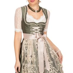 MarJo Mini Dirndl 2tlg. 58cm LOTTE Grün Creme